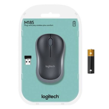 LOGITECH M185 Szara mysz bezprzewodowa