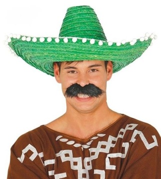 SOMBRERO MEKSYKAŃSKIE KAPELUSZ 50 CM ZIELONE