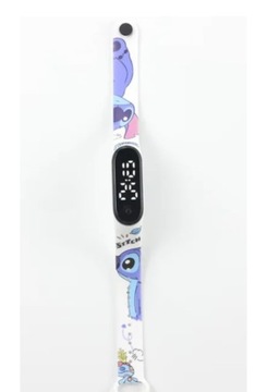 Светодиодные цифровые часы Stich, белые