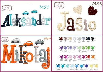 5-БУКВЫ ИМЕННЫХ БУКВ НА СТЕНЕ, 3 БЕСПЛАТНЫХ ДЕКОРА