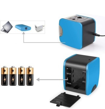АВТОМАТИЧЕСКАЯ ЭЛЕКТРИЧЕСКАЯ ТОЧИЛКА ДЛЯ КАРАНДАШЕЙ, USB/АККУМУЛЯТОР, С 6 ЛЕЗВИЯМИ