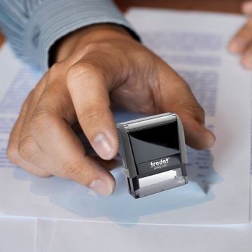 TRODAT STAMP 4911 ДЛЯ 4-СТРООЧНОГО ДИЗАЙНА КОРПОРАТИВНОГО ЛИЧНОГО ОФИСА + ЛАСТИК