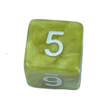 KOSTKA K6 1,6 CM RPG SMOCZA TARCZA KOŚĆ SZEŚCIOŚCIENNA