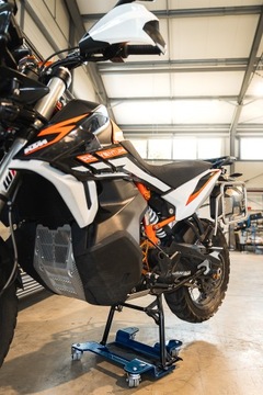 Wózek motocyklowy platforma manewrowa rolki pod motor udźwig 300 kg