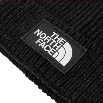 Czapka The North Face zimowa czarna Logo Box Cuff Beanie Black rozm.uniwer.