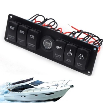 6-pozycyjny panel sterowania jachtu 12V-24V