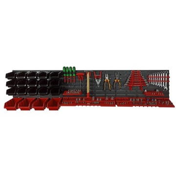 НАСТЕННАЯ ДОСКА ДЛЯ МАСТЕРСКОЙ 173x39 СМ, 19 ТРУБ