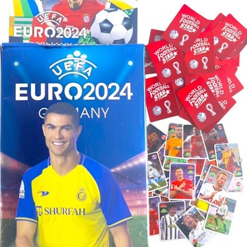 KARTY PIŁKARSKIE UEFA EURO 2024 GERMANY Z PIŁKARZAMI 60 SZT KOLEKCJONERSKIE