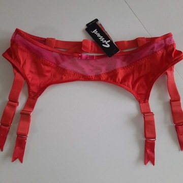 Gossard M / 12-14 Luksusowy Pas Do Pończoch Satyna 40 - 42 NOWY