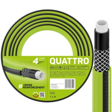 CELLFAST 10-064 САДОВЫЙ ШЛАНГ QUATTRO 4-СЛОЙНЫЙ, 20 бар, 15 м, 1/2