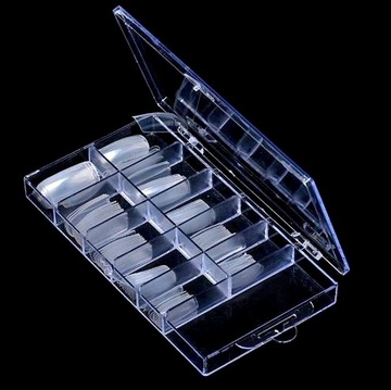 Набор насадок для наращивания ногтей, 100 шт., ПРОЗРАЧНЫЕ, в коробке.