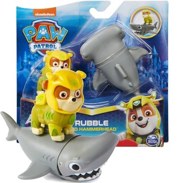 Psi Patrol Aqua Pups Rubble rekin młot