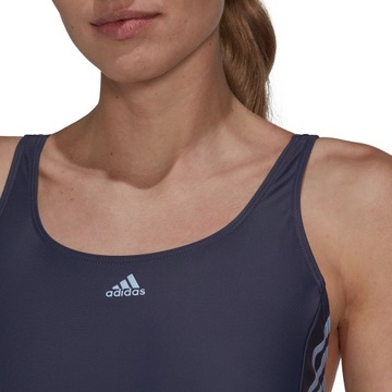 Kostium kąpielowy damski adidas Mid 3-Stripes Swimsuit granatowy HS5317 44