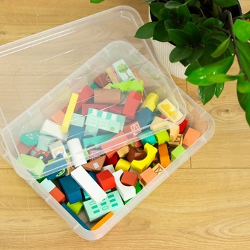 4X ПЛАСТИКОВЫЙ КОНТЕЙНЕР С ЗАКРЫТОЙ КРЫШКОЙ ПРОЗРАЧНАЯ КОРОБКА