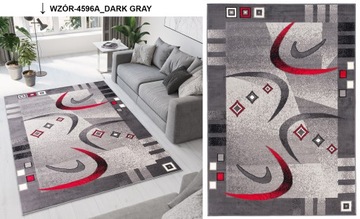 DYWAN 250x350 BCF MODNE NOWOCZESNE DYWANY SZARE