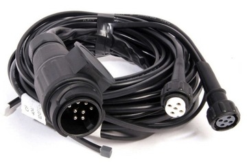 Wiązka instalacja kable przewody 4,8m obrys 2,6m 13pin przyczepy Brenderup