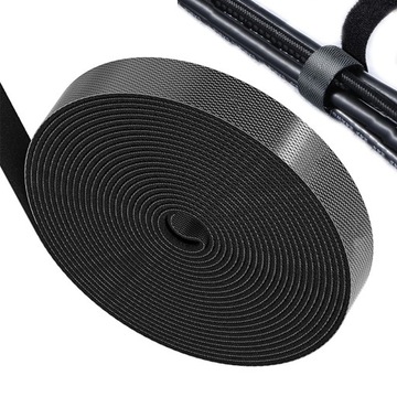 TAŚMA RZEPOWA OPASKA RZEP ORGANIZER KABLI 10mm 5m