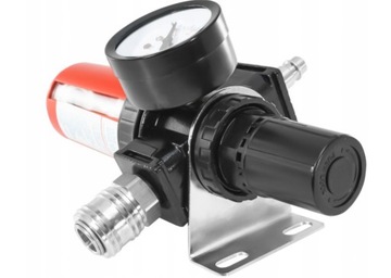 РАЗДЕЛИТЕЛЬ ФИЛЬТРА ВОЗДУШНОГО РЕДУКТОРА ДЛЯ КОМПРЕССОРА РЕЗЬБА 1/2, РЕГУЛЯТОР 10 БАР