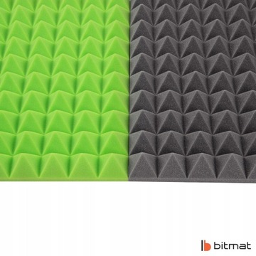 Panele akustyczne piramidki na sufit 12 sztuk 3m2 - Idealne do nagłośnienia