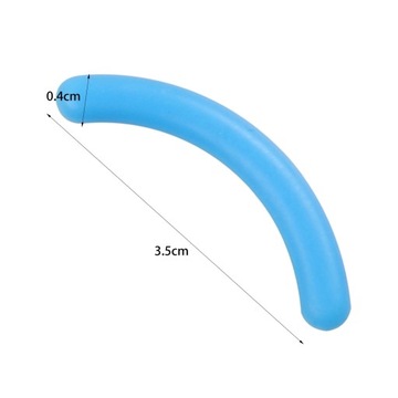 20 sztuk wkładów do zalotek Przenośna guma do standardowych lokówek, niebieska