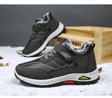 ТЕПЛЫЕ ЗИМНИЕ МУЖСКИЕ СНЕЖНЫЕ БОТИНКИ, НЕСКОЛЬЗЯЩИЕ, УТЕПЛЕННЫЕ ТРЕККИНГОВЫЕ БОТИНКИ