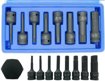 NASADKI KLUCZE UDAROWE TRZPIENIOWE NASADOWE IMBUS HEX H5-H19 1/2