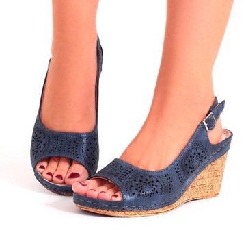 SANDAŁY DAMSKIE ELEGANCKIE wk.SKÓRA POLSKIE