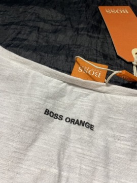 Hugo Boss ORANGE ORYGINALNA biała bawełniana BLUZA Longsleeve / XL