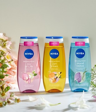 Набор очищающих гелей для душа Nivea.