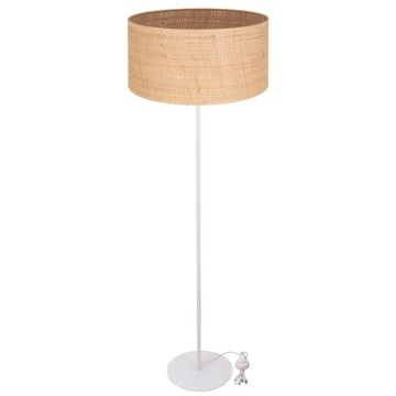 LAMPA STOJĄCA PODŁOGOWA RATAN WALEC 40CM BOHO