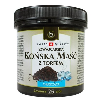 Końska maść chłodząca z TORFEM + wyciągi z ziół i olejki / stawy reumatyzm
