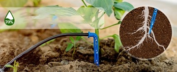 СОЛНЕЧНАЯ СИСТЕМА КАПЕЛЬНОГО ПОЛИВАНИЯ САДОВ 15 м + 15 АВТОМАТИЧЕСКИХ ФОРСУНОК