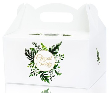 Pudełko na ciasto CHRZEST opakowanie PUDEŁKA 10x