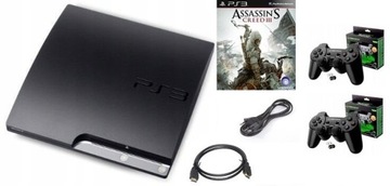 Konsola PS3 Sony Playstation 3 Slim 320GB + 2 Pady + Gra