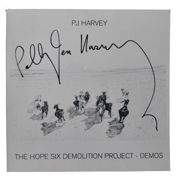 PJ HARVEY The Hope Six Demolition Project Demos LP winyl album AUTOGRAF