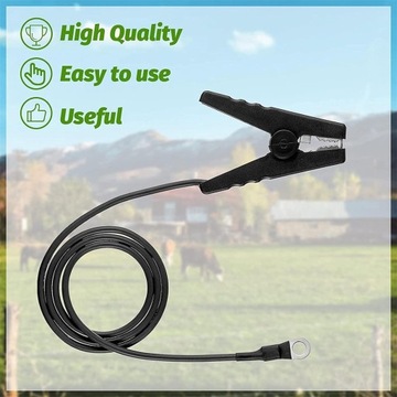 2pcs Replacement Electric Fence Energiser Leads Solar Powered Electric