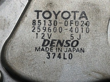 MOTOR STĚRAČE ZADNÍ TOYOTA COROLLA E13 85130-0F020 MINIVAN 04-09