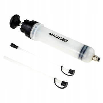 Strzykawka pompka odsysarka do oleju 200 ml. Magnu