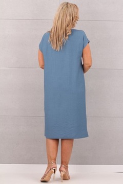 Простое платье с разрезанием польского производителя брошь большие размеры