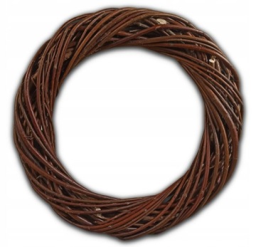 WIANEK WIKLINOWY BRĄZOWY PODKŁAD KOŁO RING - 25 cm