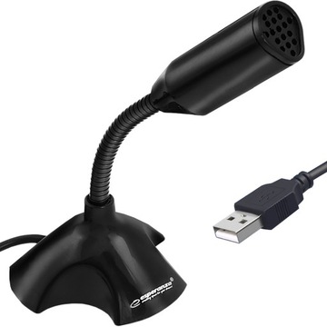 МИКРОФОН ДЛЯ КОМПЬЮТЕРА, ноутбука, проводной USB, НАСТОЛЬНЫЙ микрофон С ПОДСТАВКОЙ