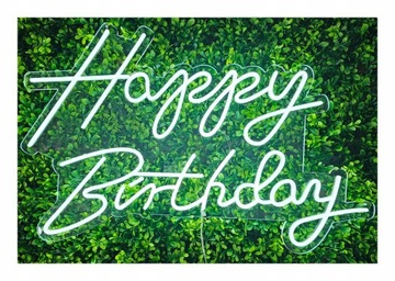NAPIS LEDOWY HAPPY BIRTHDAY 76X43 CM led
