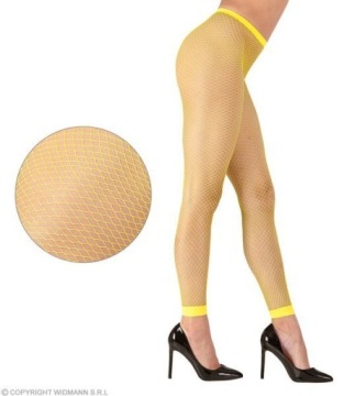 ЛЕГИНГИ В СЕТКУ ЖЕНСКИЕ ЖЕЛТЫЙ ЖЕЛТЫЙ НЕОН M