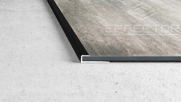Listwa zakończeniowa do paneli winylowych LVT 5mm czarna 90cm