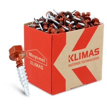 Śruby Farmerskie Dachu Ceglaste 2,5cm EPDM Trwałe