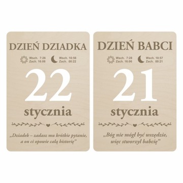 Tabliczki do zdjęć Dzień Babci i Dziadka rekwizyt