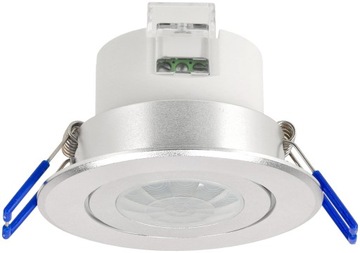 Czujnik Ruchu Podtynkowy Aluminiowy Do Sufitu 360