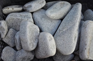 КАВАЛА СЕРАЯ ГАЛЬКА, НАТУРАЛЬНЫЙ КАМЕНЬ, 25 кг