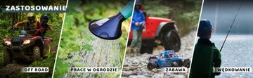 WODERY, wodery wędkarskie młodzieżowe 3Kamido CZARNE + worek r. 38
