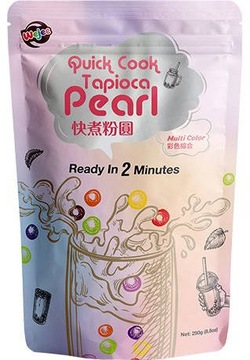 Tapioka perełki błyskawiczne bubble tea mix miks kolorów 250g